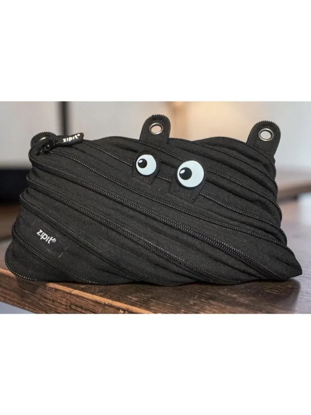 Zipit Monster Pencil Case With Zipper Design Black Fun & Functional